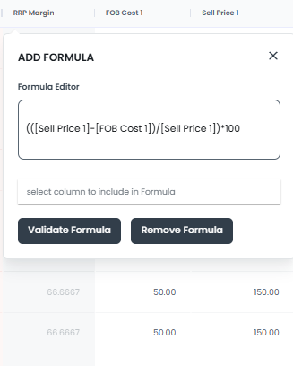 Example 1:  
is a calculation to determine RRP margin